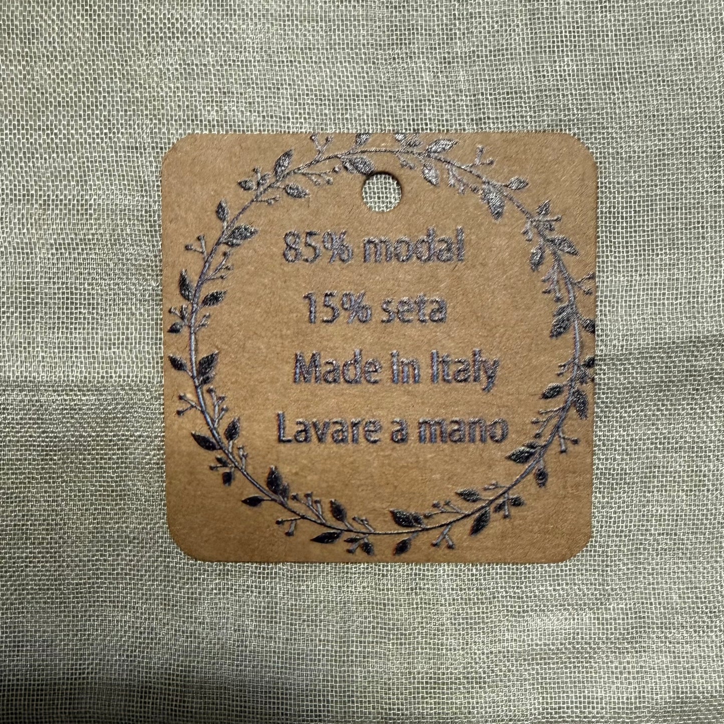 SCIARPA ARTIGIANALE UNISEX BEIGE