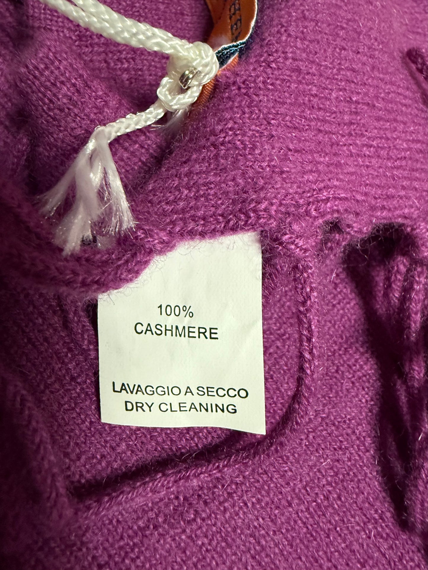 EMISPHERO CACHEMIRE SCIARPA VIOLA CACHEMIRE