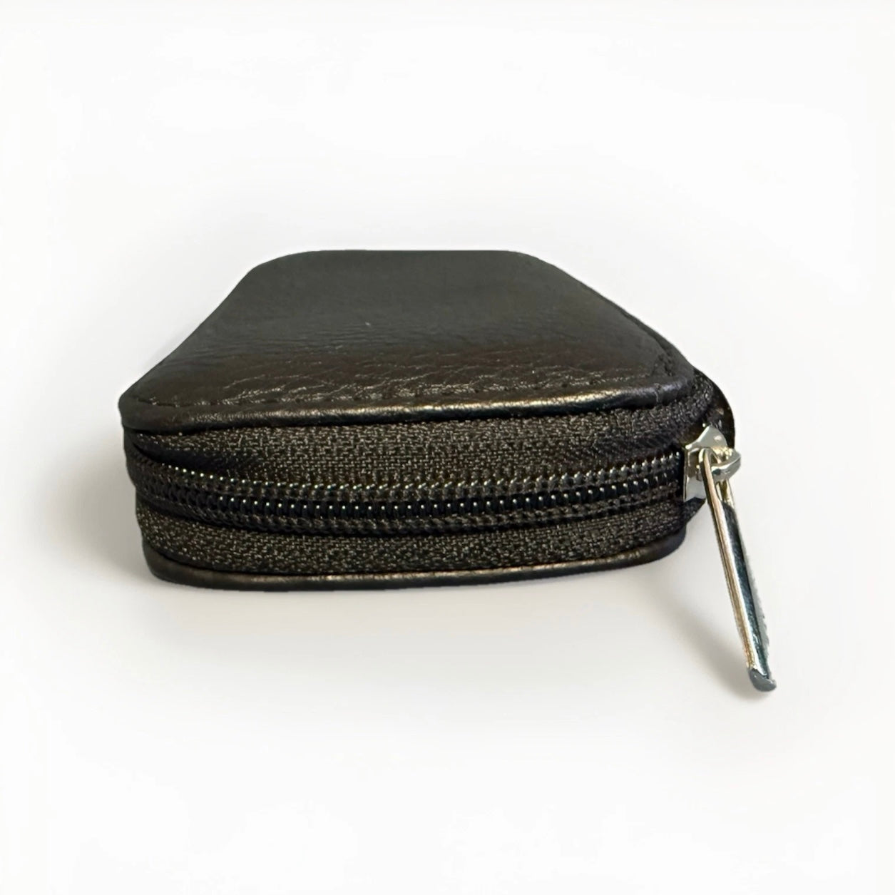 PORTACHIAVI ARTIGIANALE VERA PELLE NERO