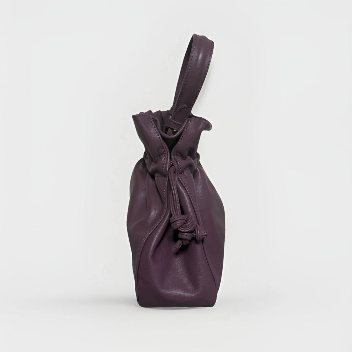 MUTH BAGS BORSA MINI PUNCH ARTIGIANALE VERA PELLE GLICINE