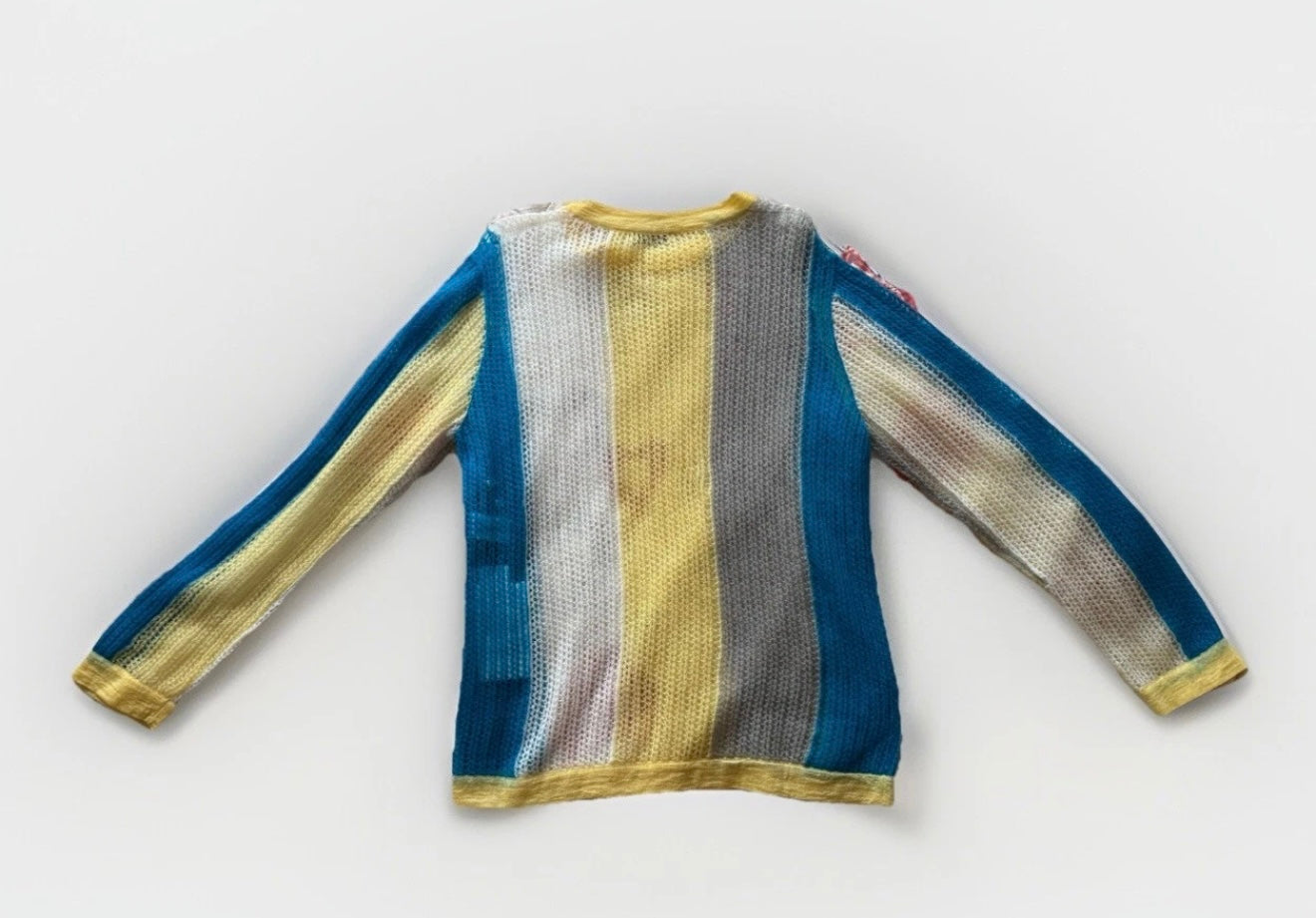 NINA RICCI MAGLIONE TRAFORATO MULTICOLORE MISTO MOHAIR
