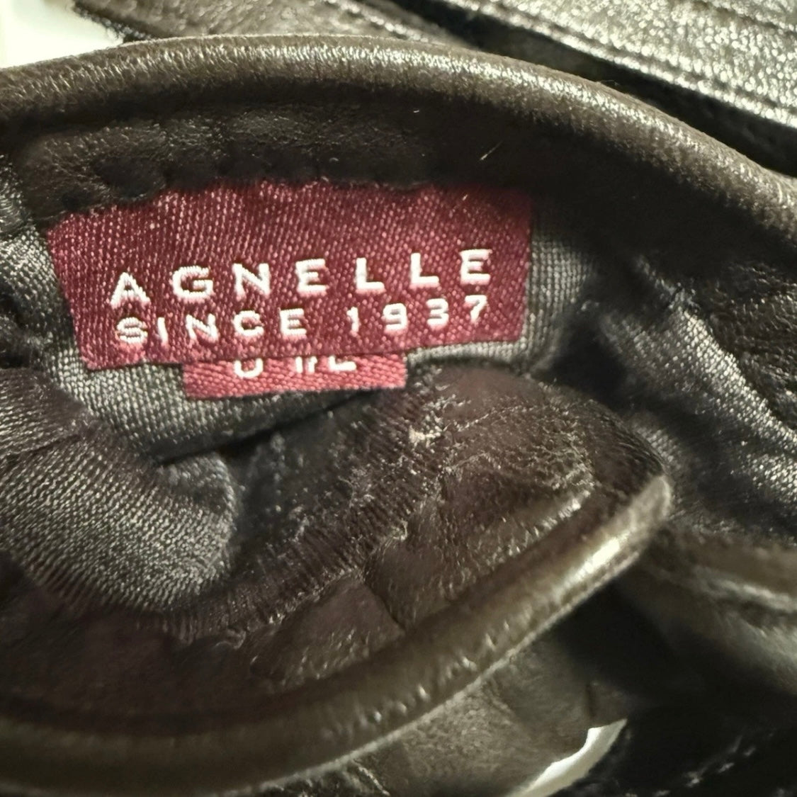 AGNELLE GUANTI DONNA PELLE MARRONI FODERATI IN SETA