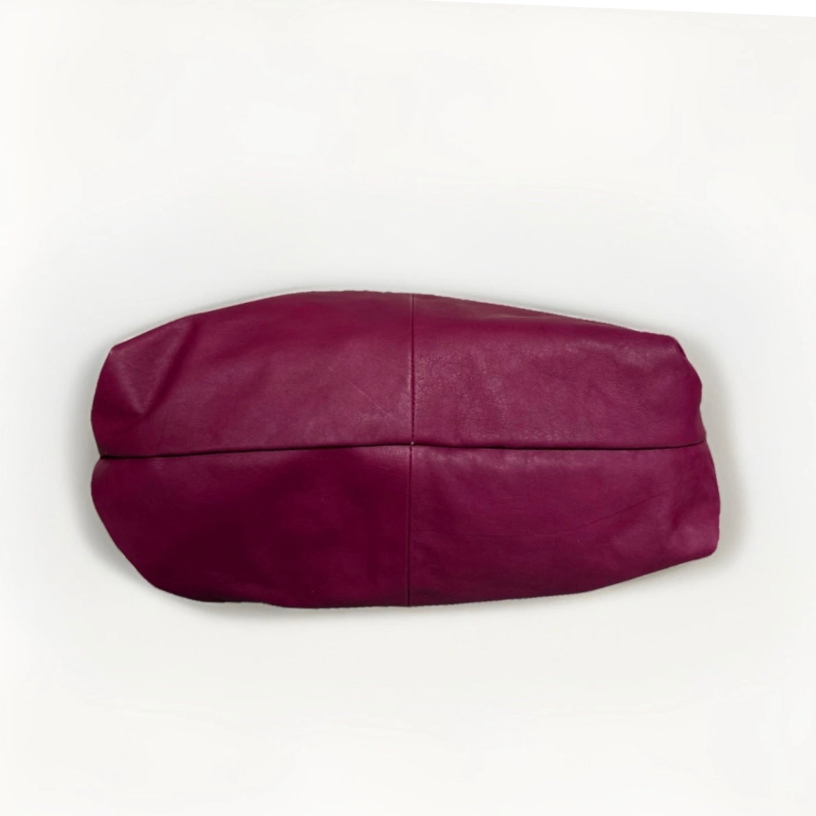 Borsa Sacca Artigianale in Vera pelle Fucsia