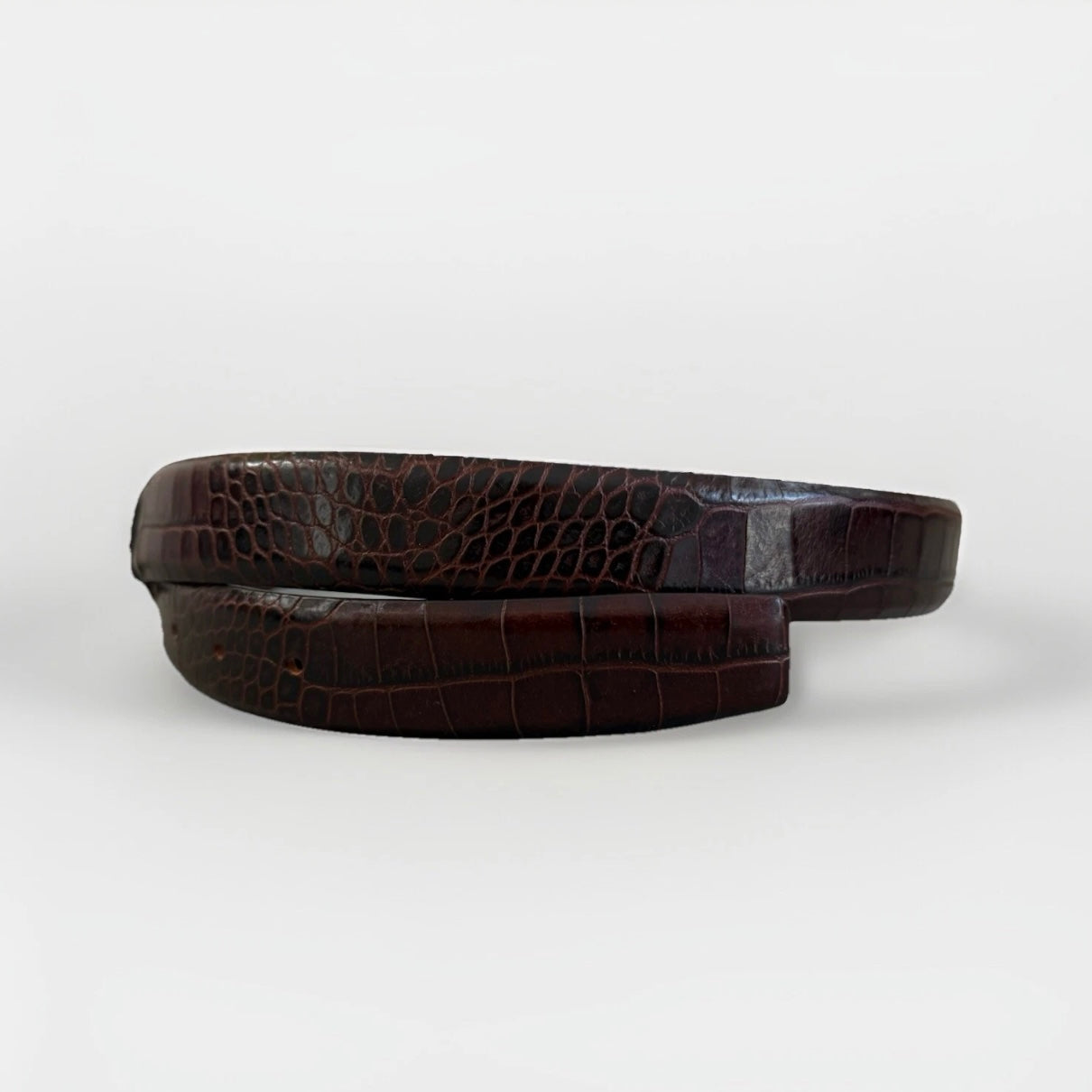 ANDERSON'S CINTURA IN PELLE STAMPA COCCO MARRONE