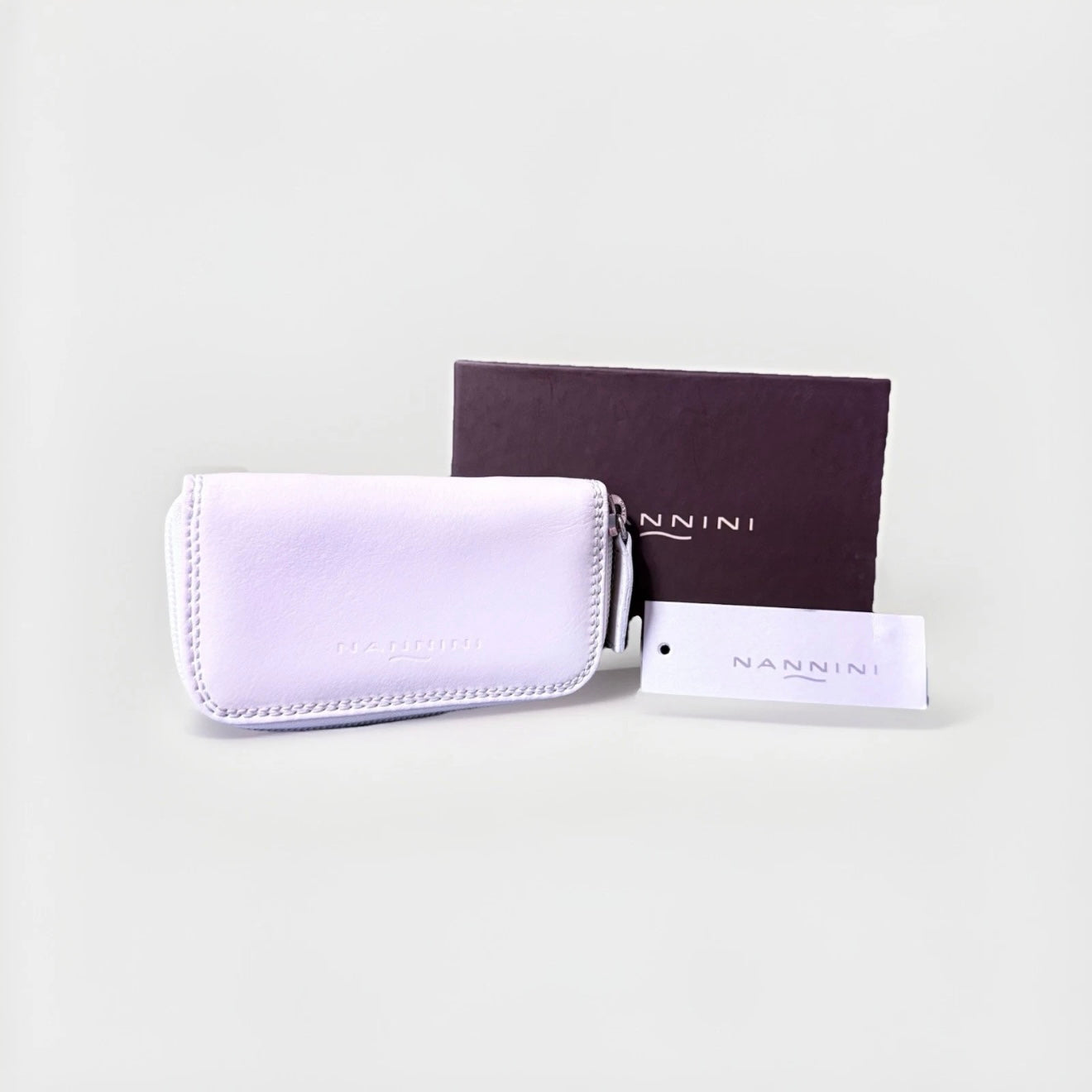NANNINI PORTA CHIAVI PELLE BIANCO