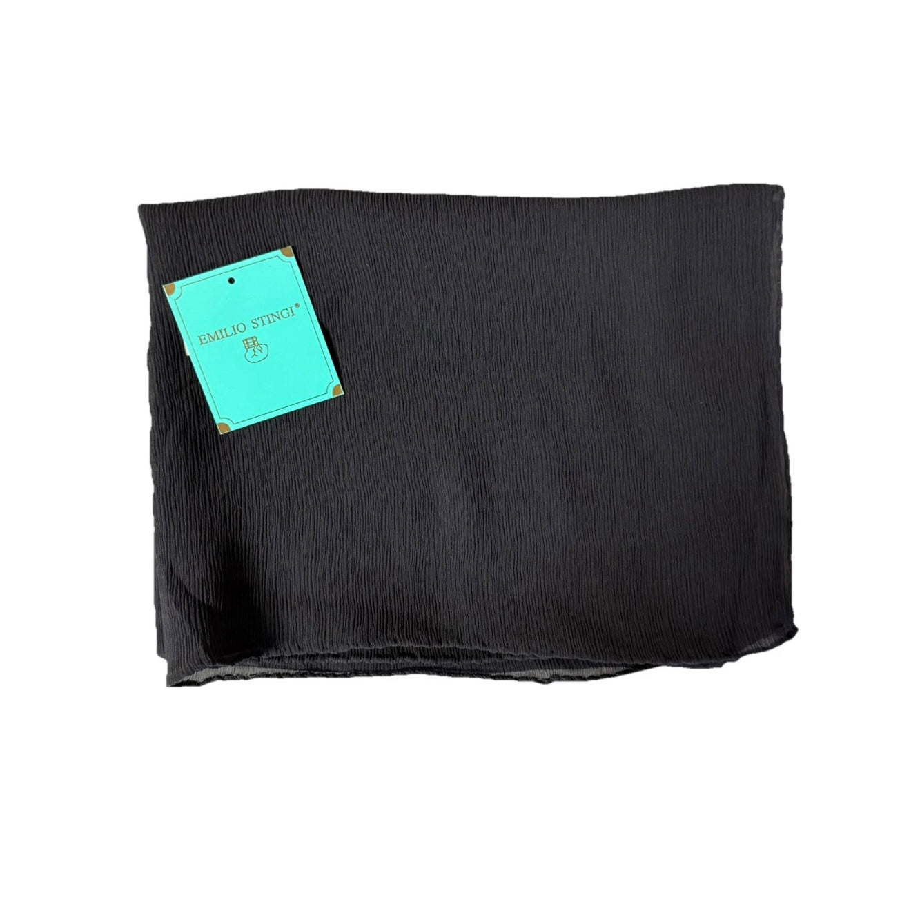EMILIO STINGI GENOVA FOULARD SETA GRIGIO