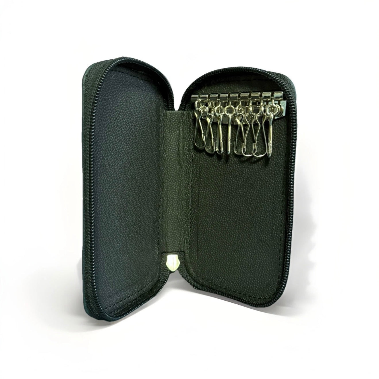 PORTACHIAVI ARTIGIANALE VERA PELLE BLU