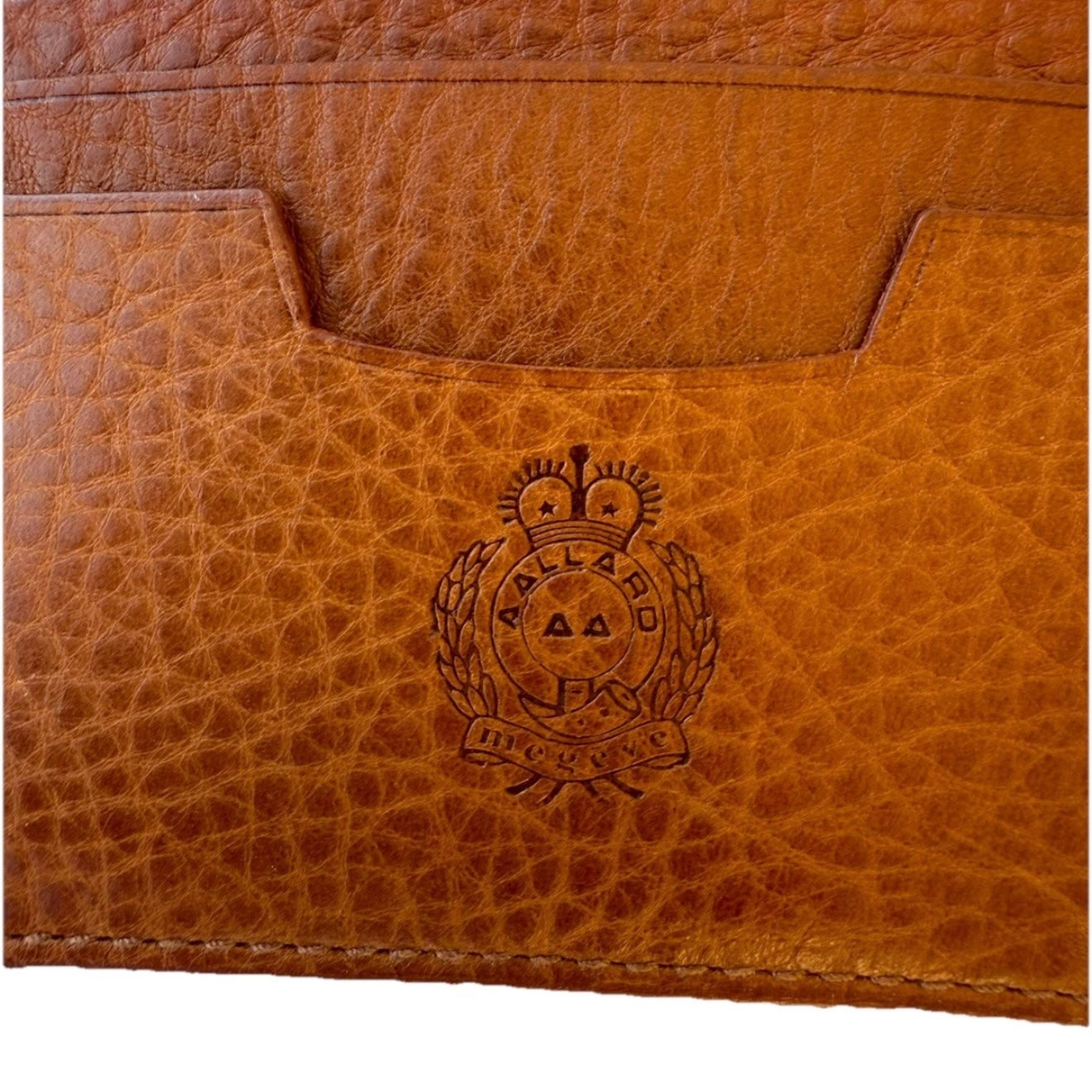 AALLARD MEGÈVE PORTA CARTE PELLE MARRONE