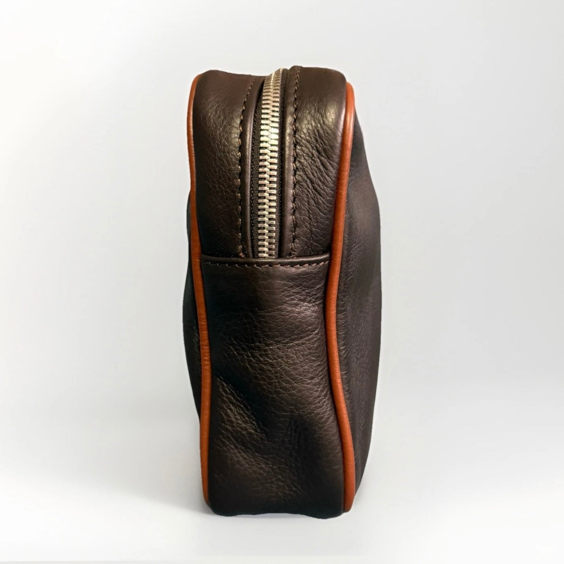 DELL'GA CARTELLA LAVORO ARTIGIANALE PELLE MARRONE