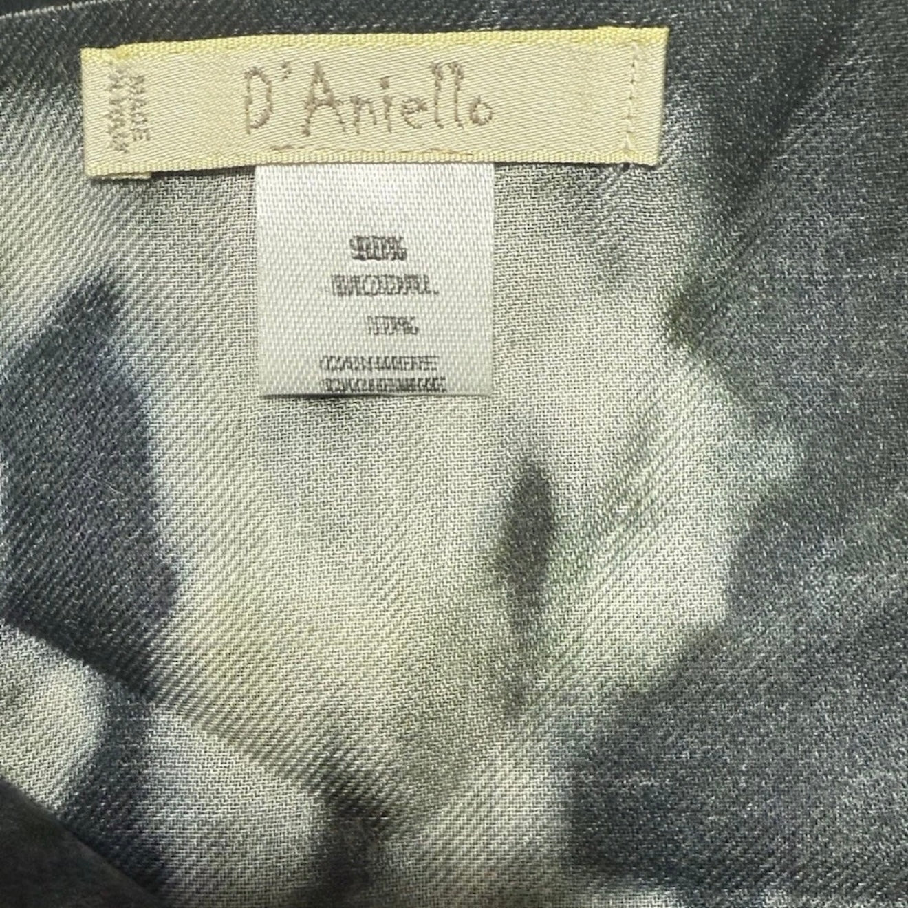 D'ANIELLO SCIARPA DONNA MISTO CACHEMIRE FANTASIA OROLOGIO