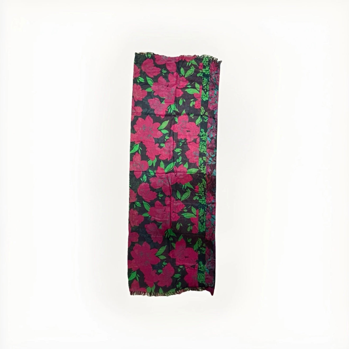 SCIARPA ARTIGIANALE DI DAMPIOBARIO DONNA REVERSIBILE MULTICOLORE