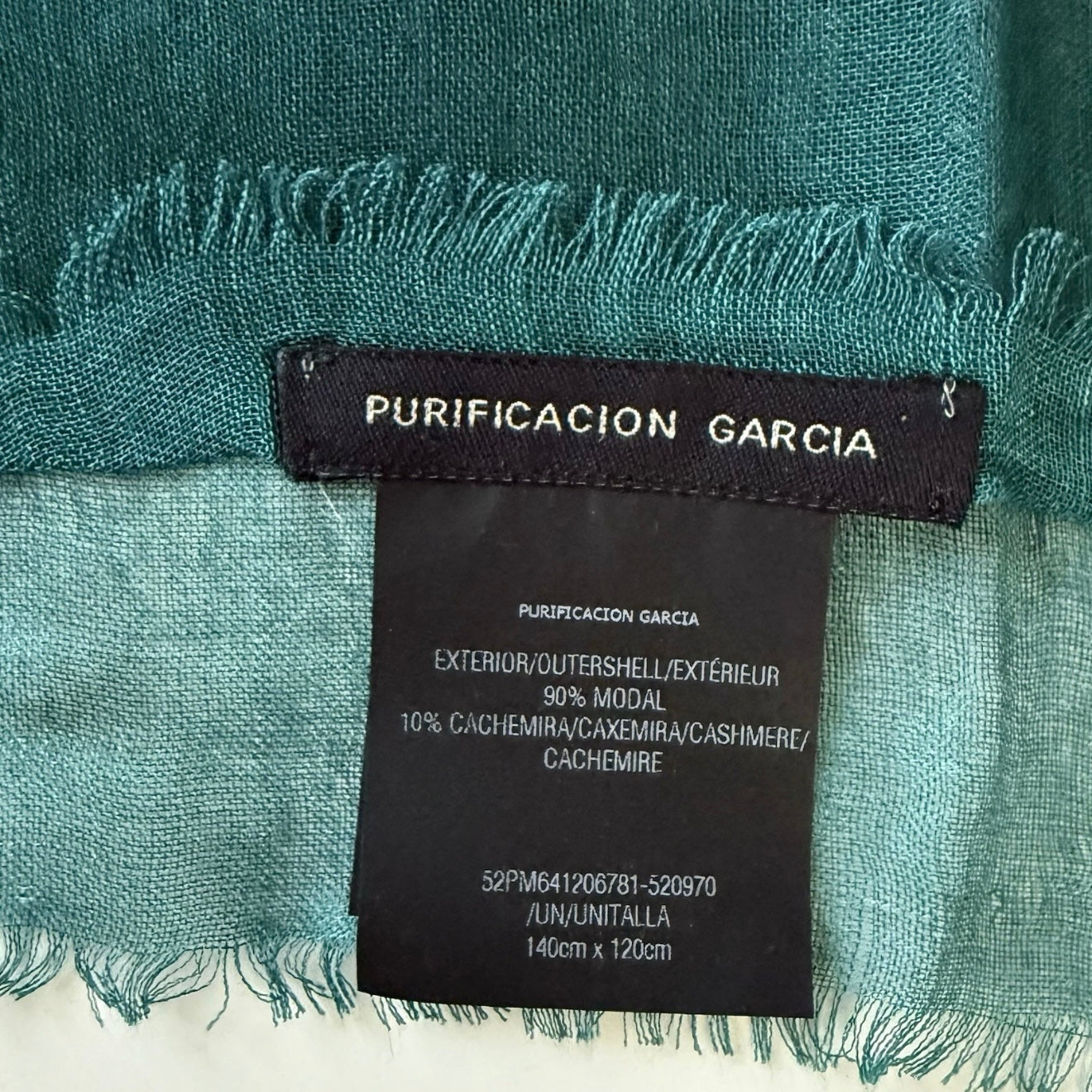PURIFICACION GARCIA PASHMINA FANTASIA BLU
