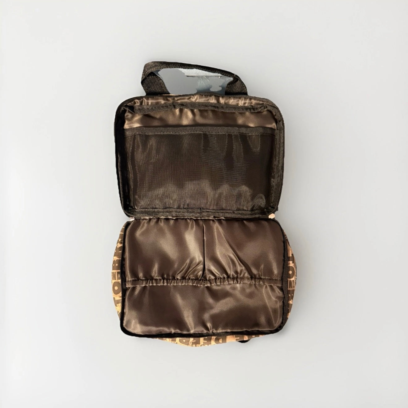 NANNINI BEAUTY CASE BEIGE MARRONE