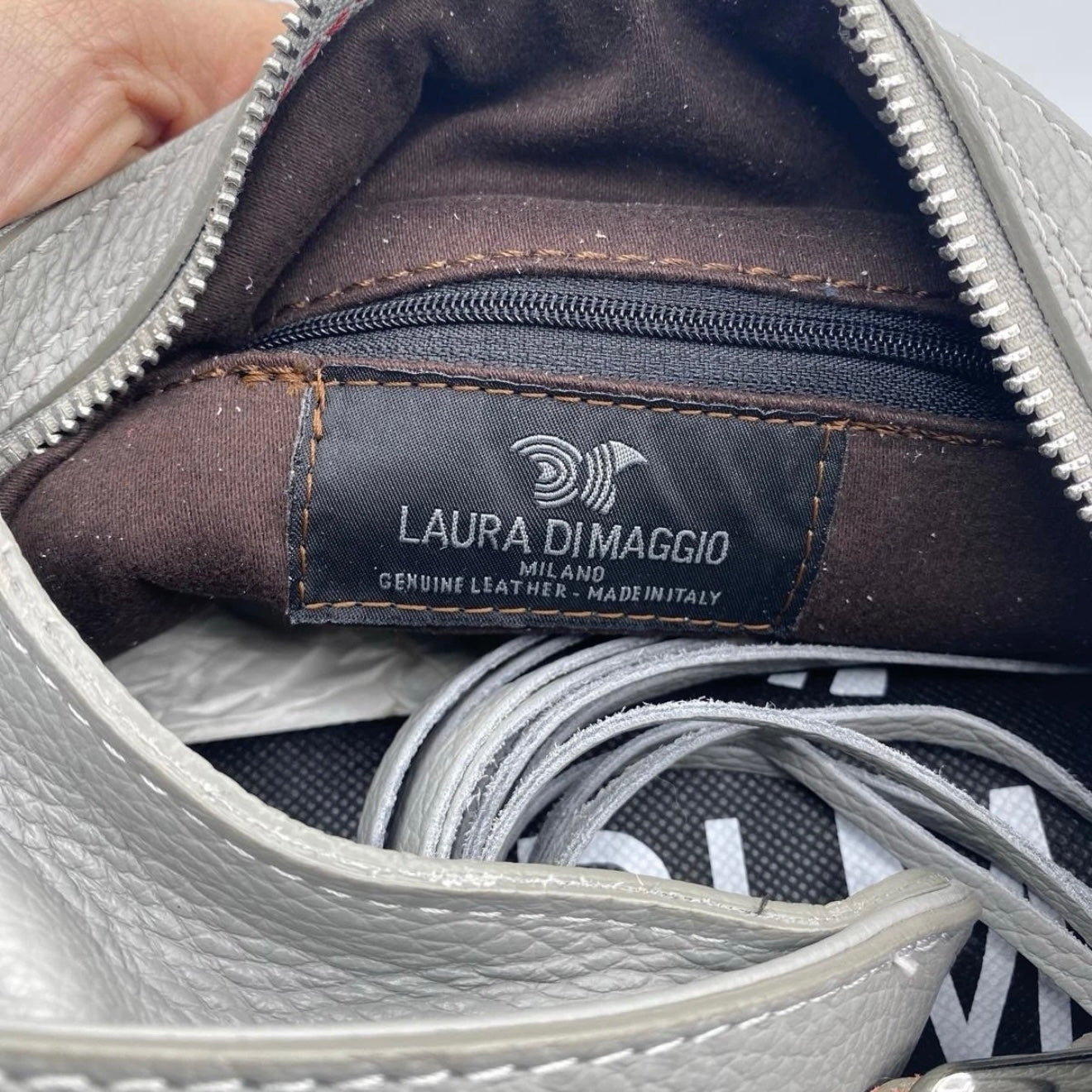 LAURA DI MAGGIO BORSA SHOPPING BAG GRIGIO