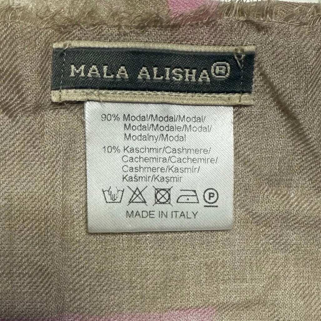 MALA ALISHA SCIARPA UNISEX BEIGE MONOGRAMMA