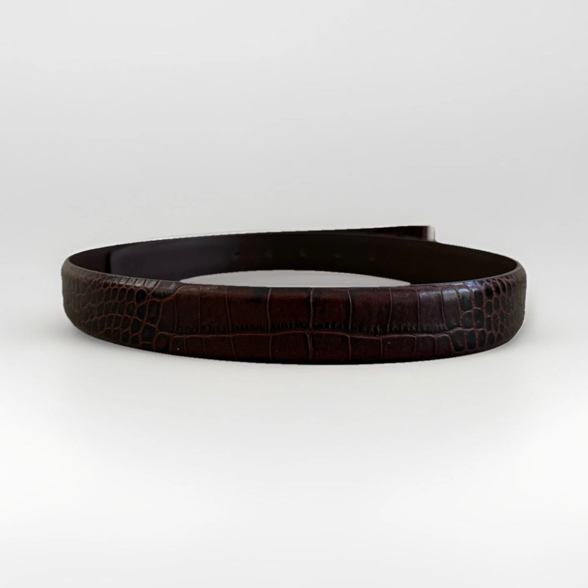 ANDERSON'S CINTURA IN PELLE STAMPA COCCO MARRONE