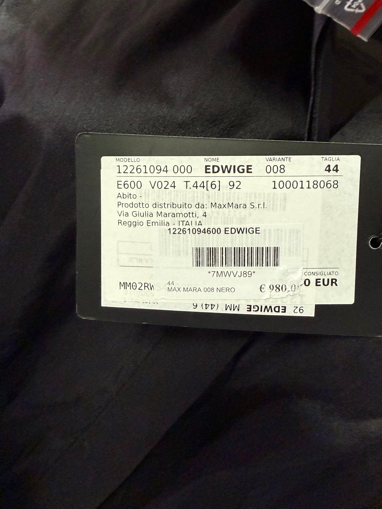MAX MARA ABITO CHEMISIER NERO