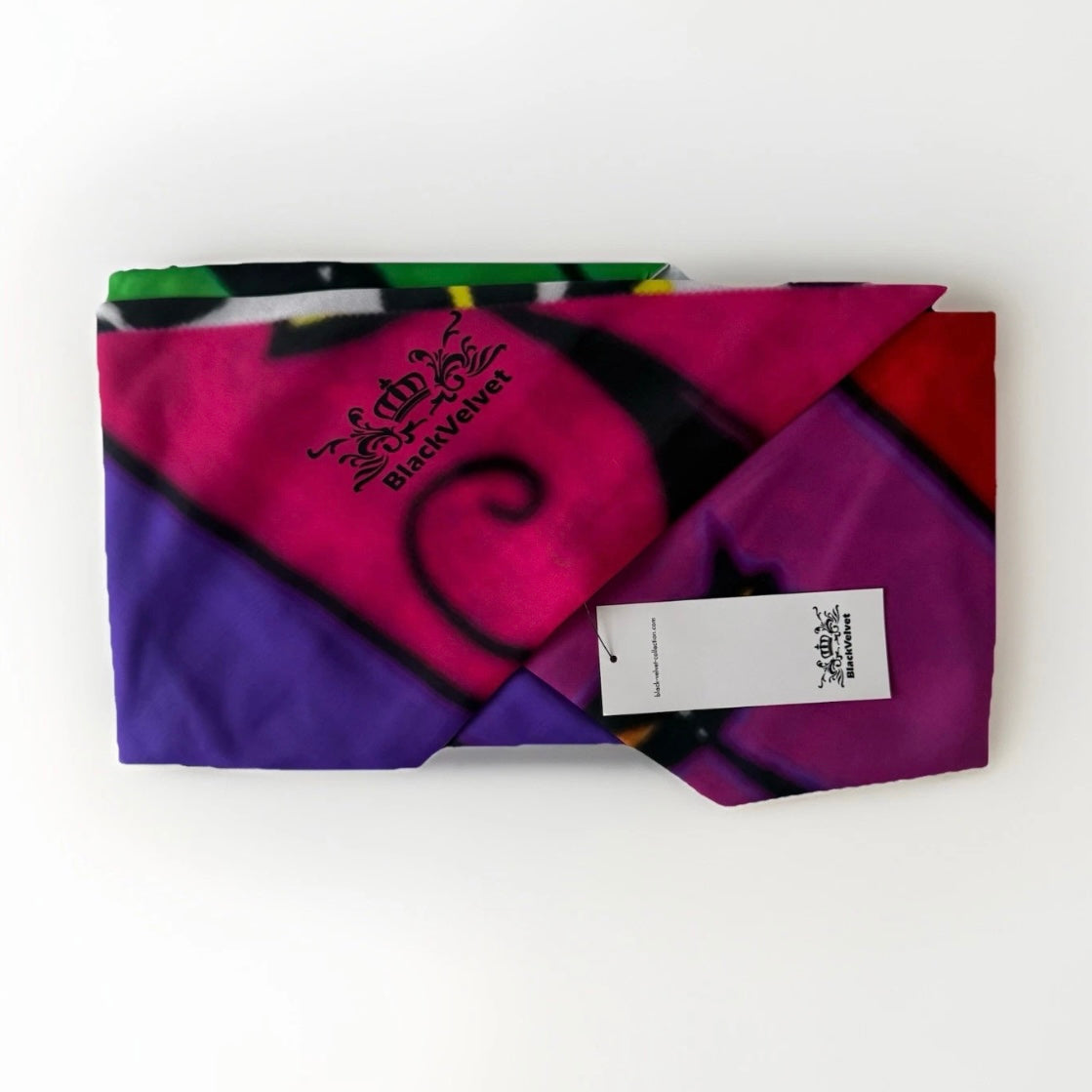 BLACK VELVET SCIARPA SCIALLE TRIANGOLARE REVERSIBILE