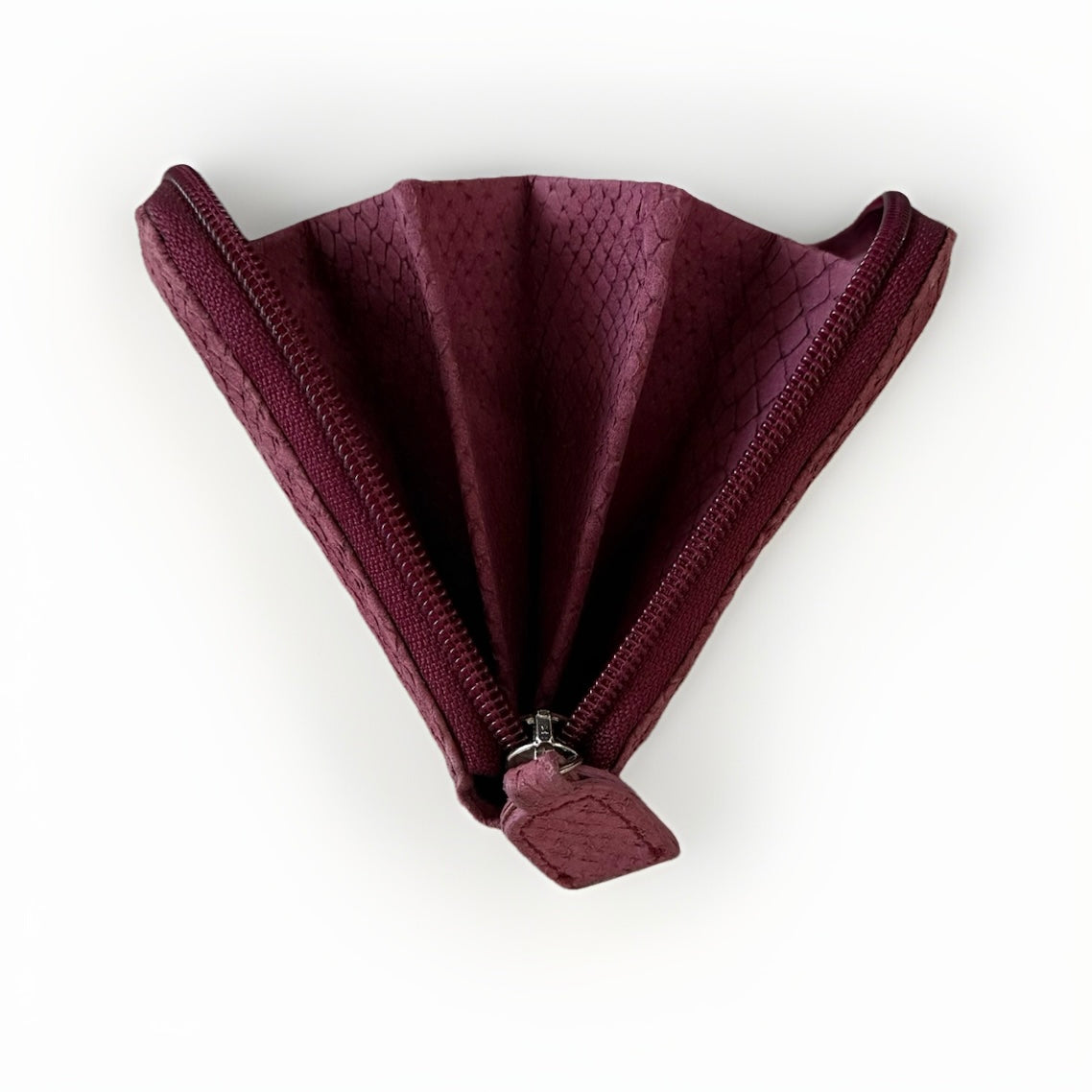 PORTAFOGLIO ARTIGIANALE VERA PELLE SCAMOSCIATA VINACCIA