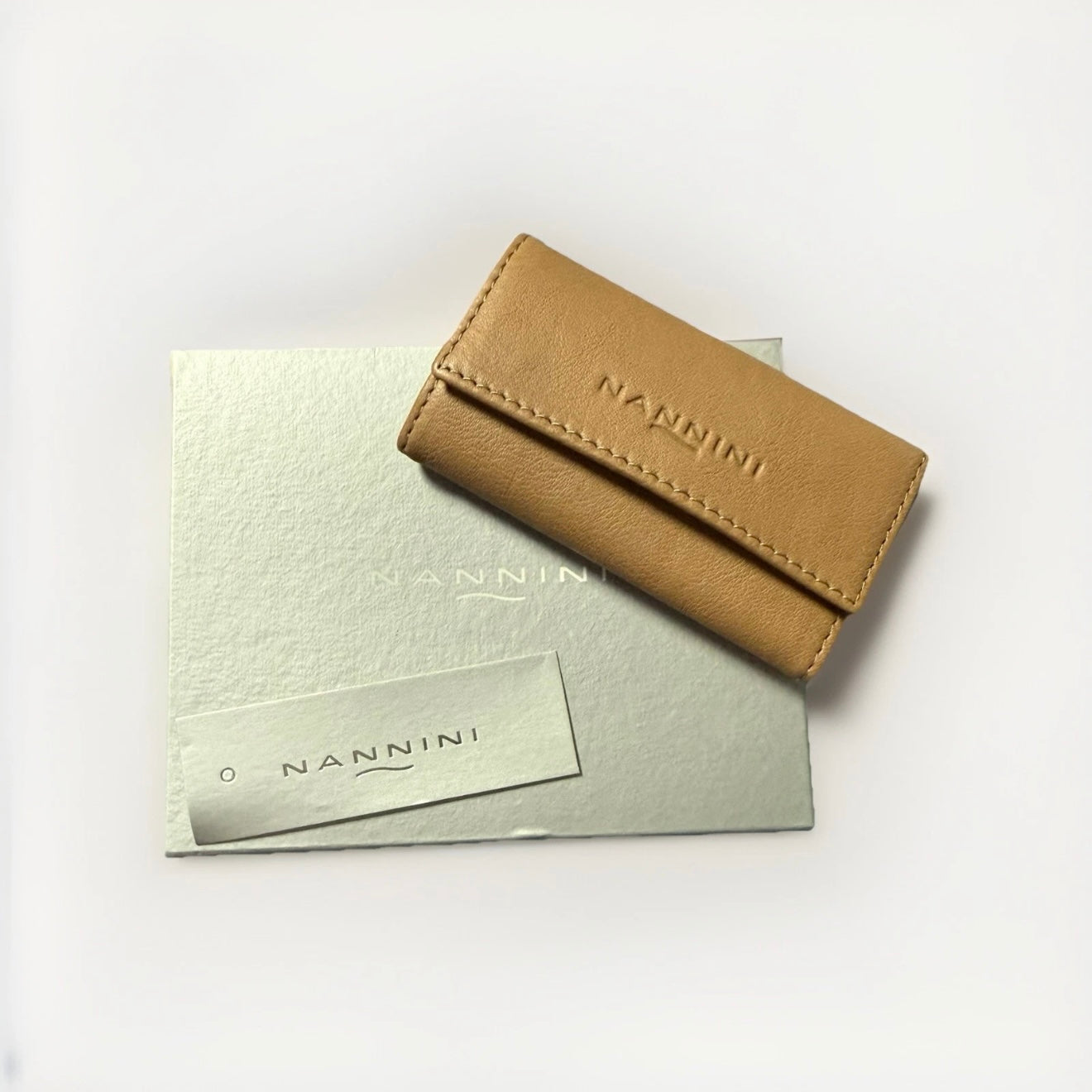 NANNINI PORTA CHIAVI UNISEX IN PELLE MARRONE