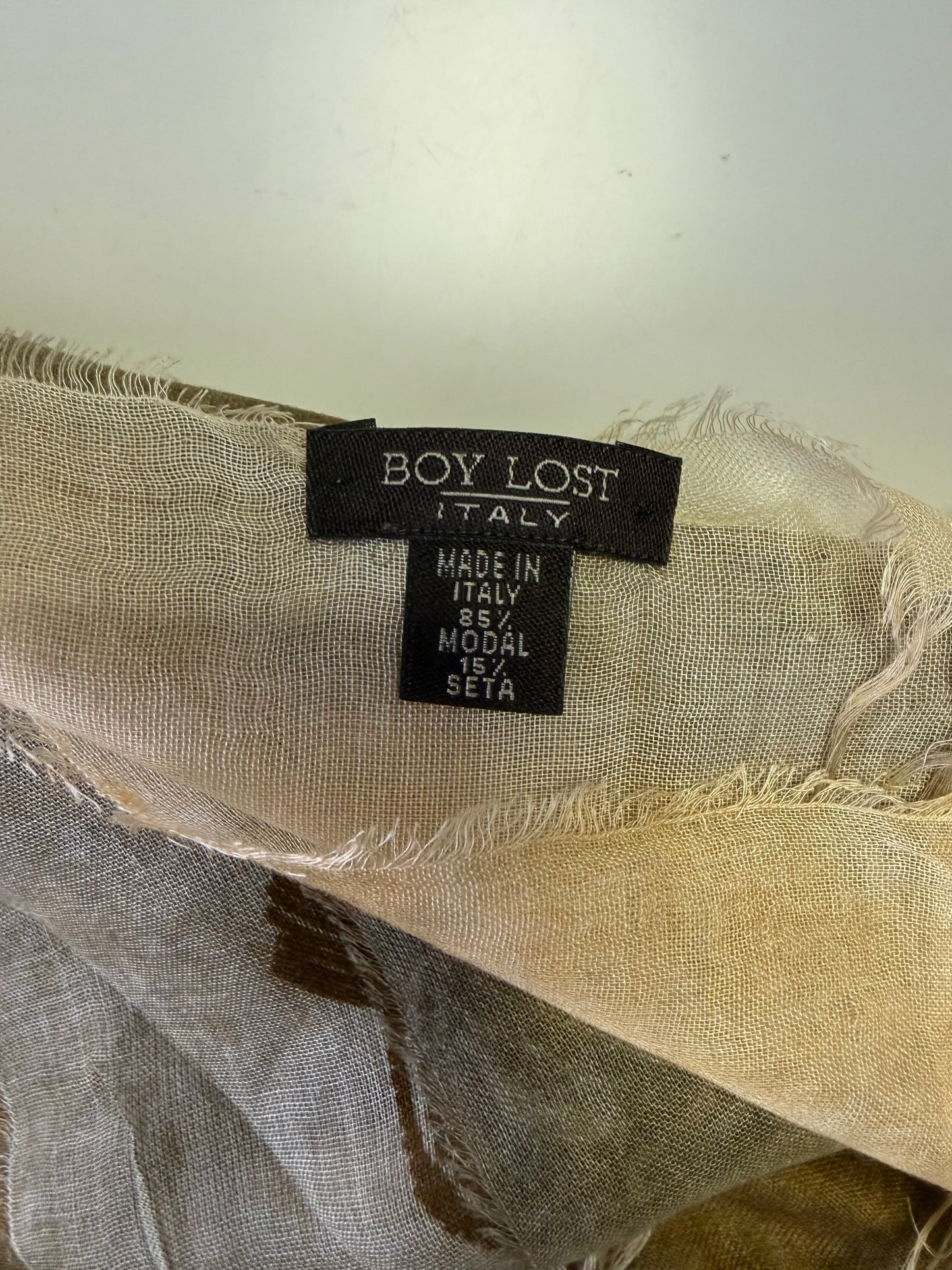 BOY LOST SCIARPA UNISEX BEIGE