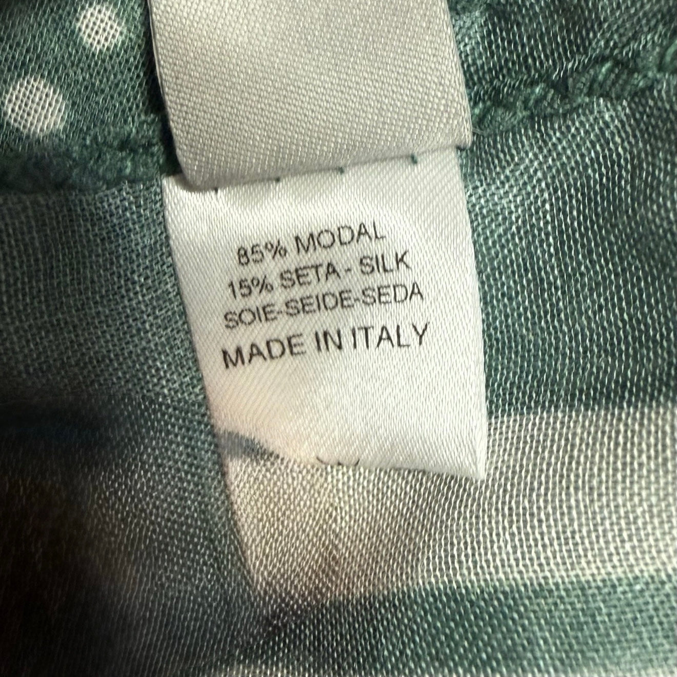 KLEIN BASEL SCIARPA UNISEX VERDE FANTASIA POIS BIANCHI