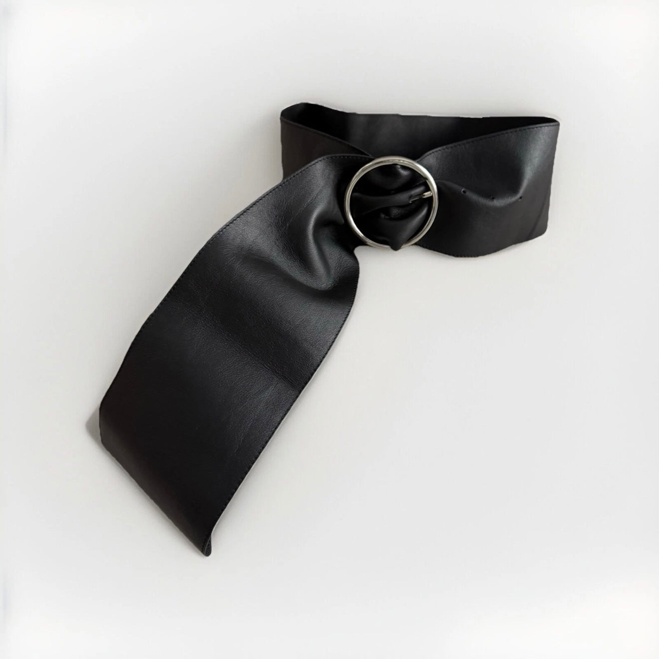 DONDUP CINTURA ALTA DONNA PELLE NERA