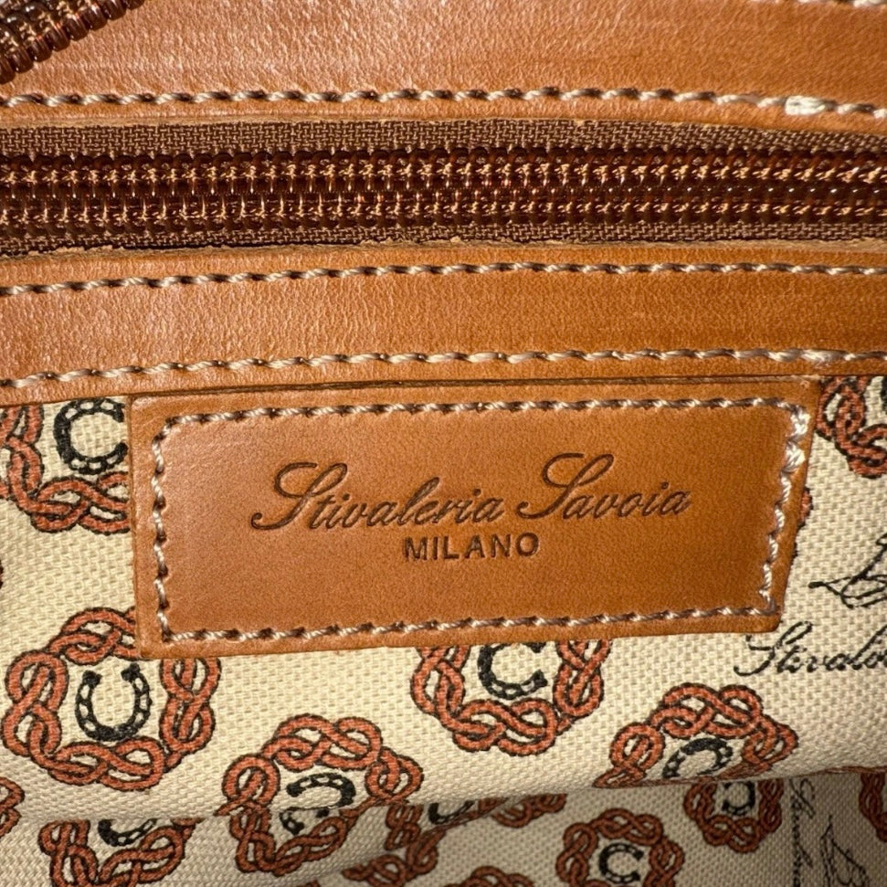 STIVALERIA SAVOIA BORSA MARRONE / BEIGE PELLE