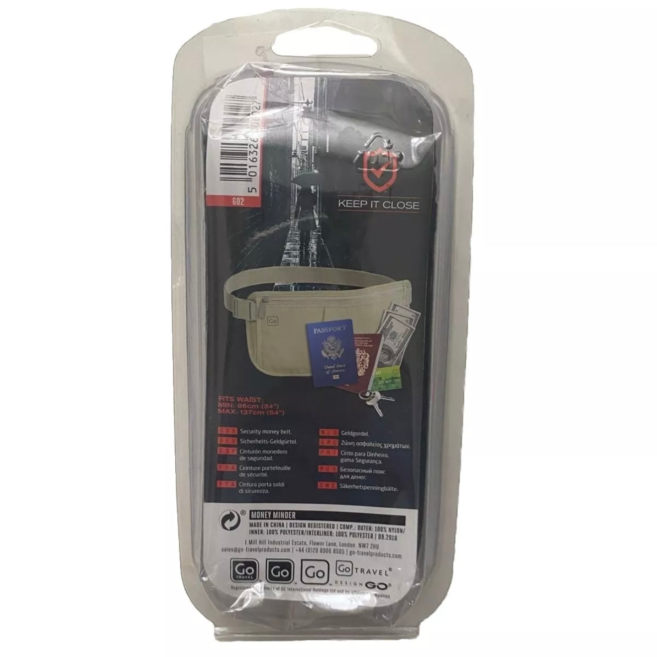 GO TRAVEL MARSUPIO IMVISIBILE DA VIAGGIO MONEY MINDER