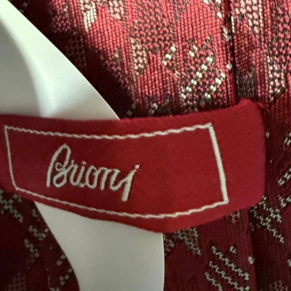 BRIONI CRAVATTA IN SETA ROSSA