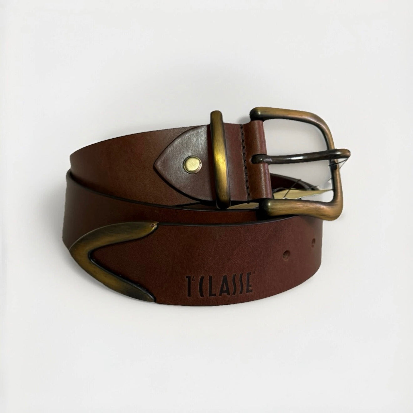 ALVIERO MARTINI 1A CLASSE CINTURA UNISEX IN PELLE MARRONE