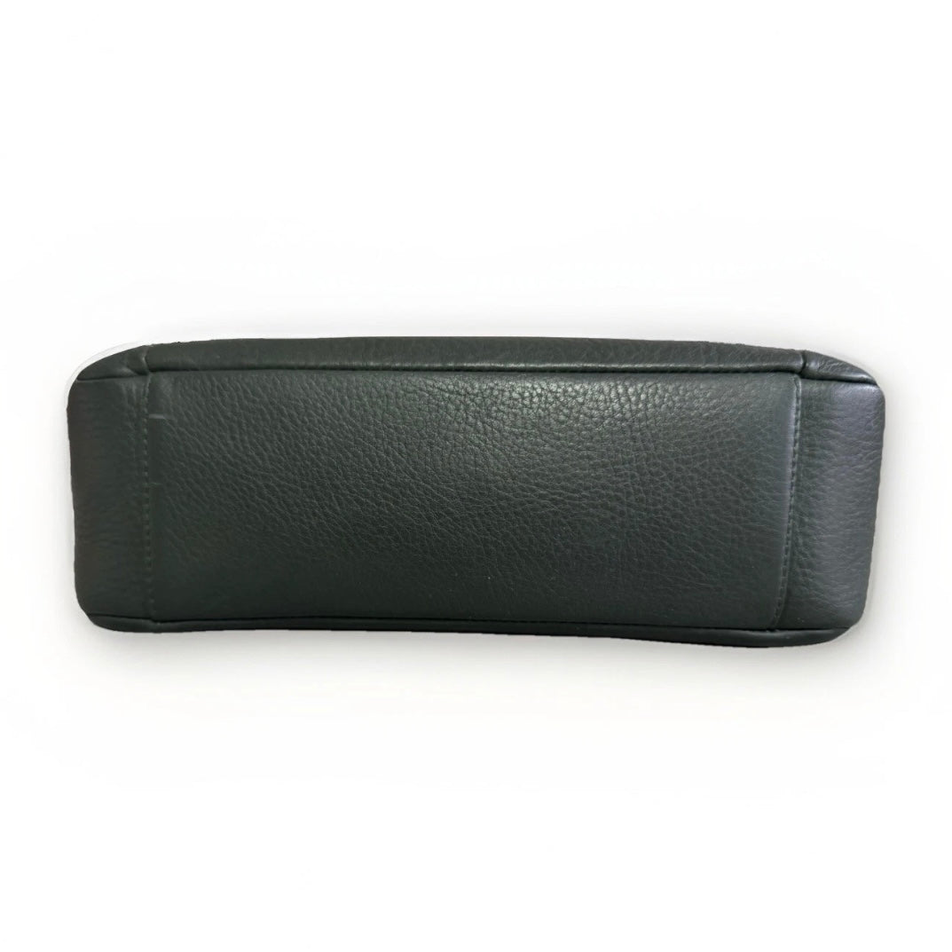 DELL’GA BORSA VERDE SCURO PELLE