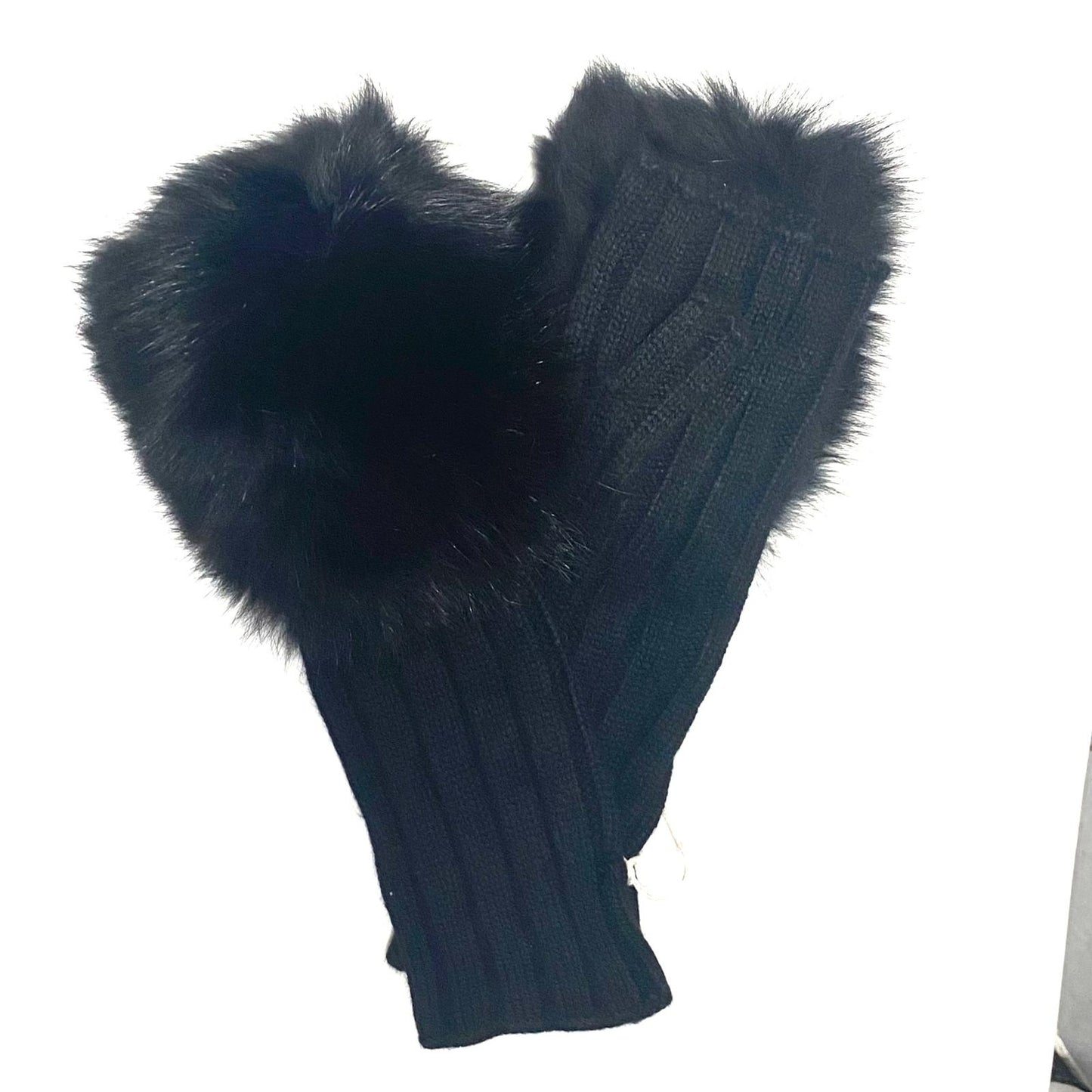 ALPO GUANTI MANICOTTI DONNA VOLPE BEIGE / BLU / MARRONE / NERO / ROSA