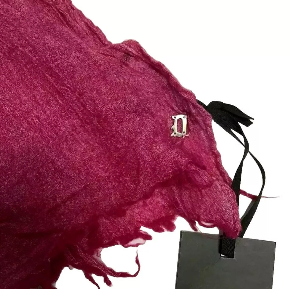 DONDUP SCIARPA MISTO LANA FUCSIA DONNA
