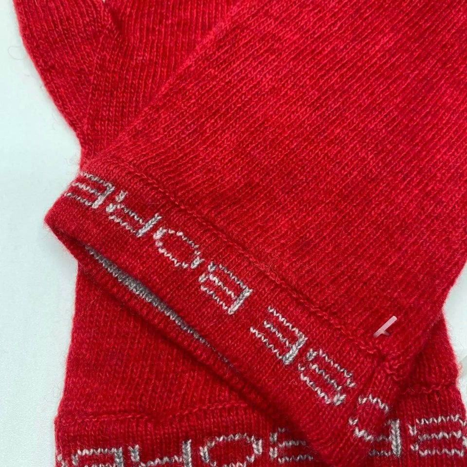 BORBONESE GUANTI ROSSO UNISEX