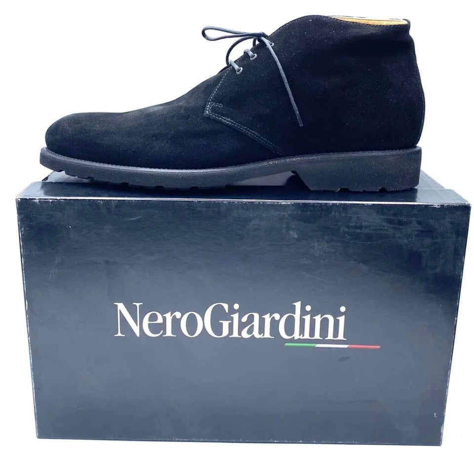 NeroGiardini Polacchini in Camoscio Neri A909417