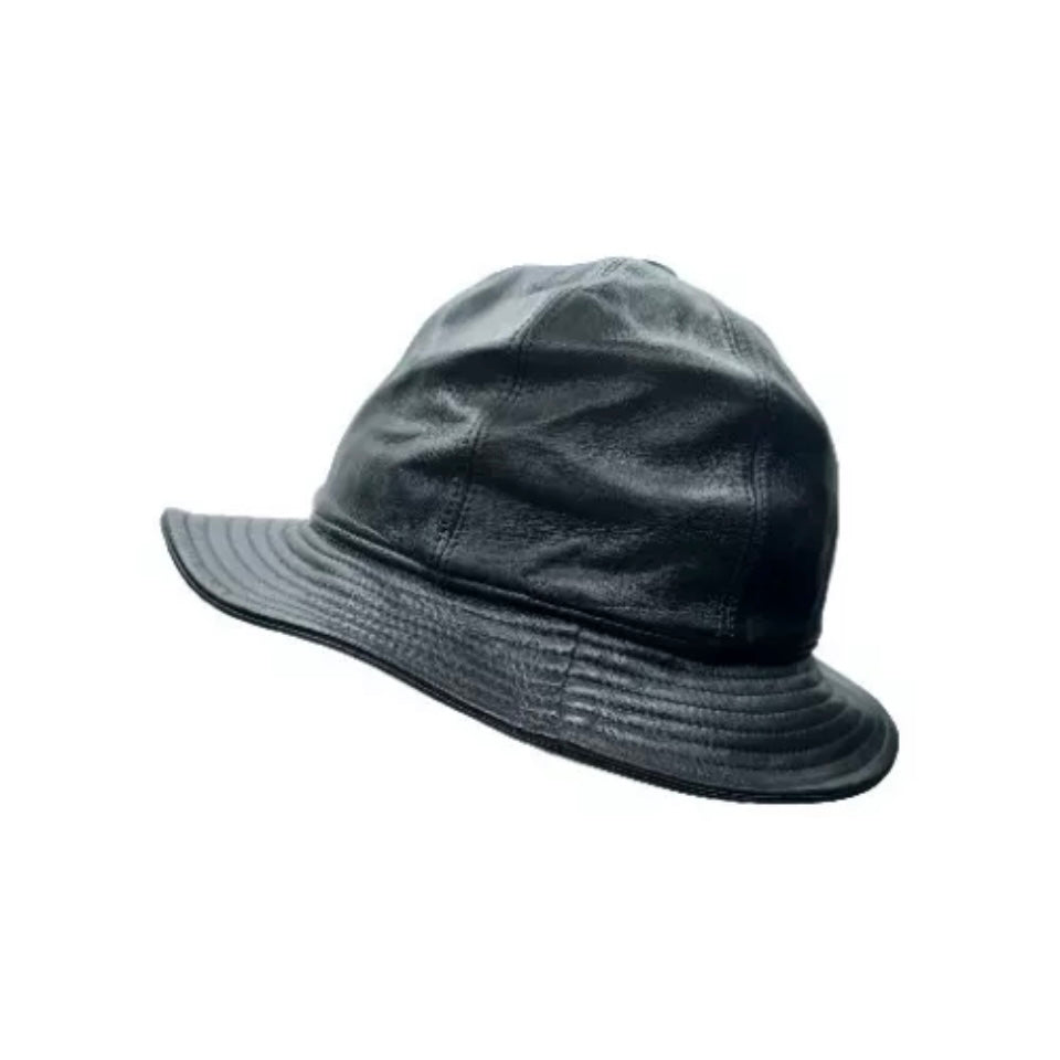 MARIO PORTOLANO CAPPELLO NERO PELLE