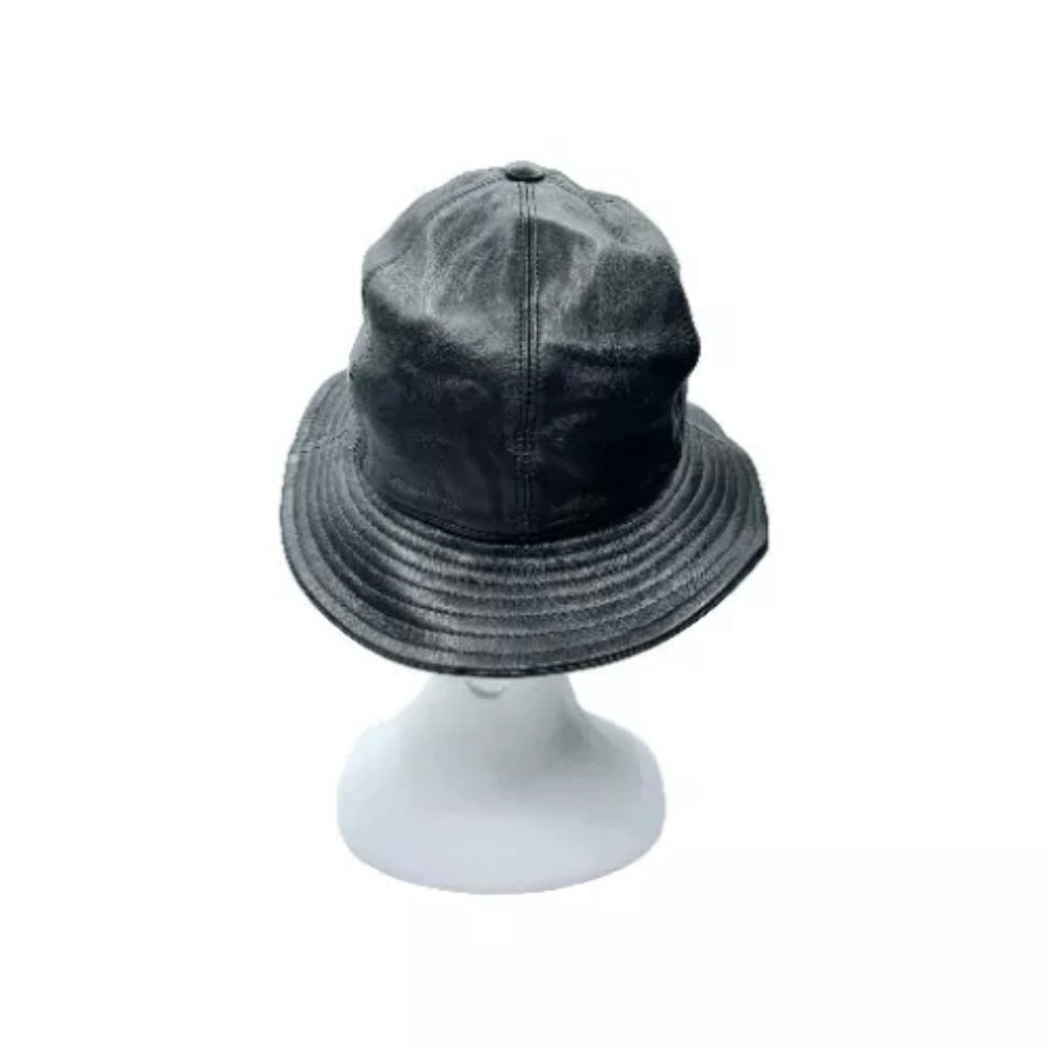 MARIO PORTOLANO CAPPELLO NERO PELLE