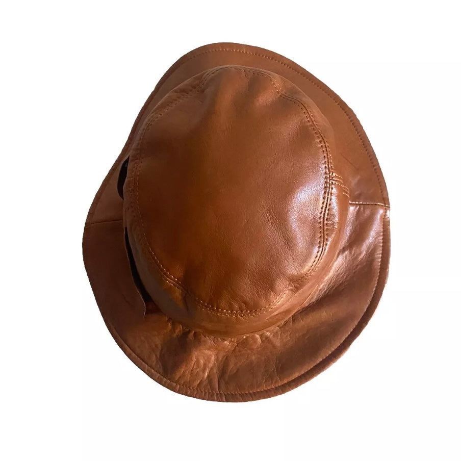 Alberta Ferretti - Cappello Pelle Tabacco