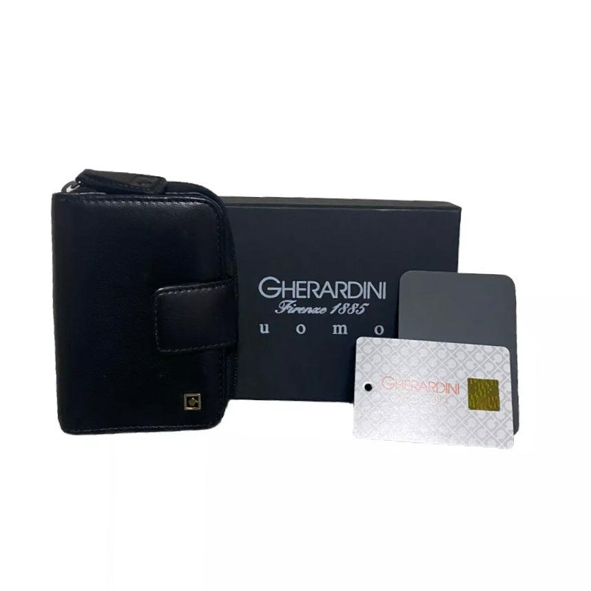GHERARDINI PORTAFOGLIO PORTACHIAVI UOMO PELLE NERO