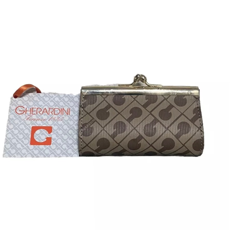 GHERARDINI PORTAMONETE DONNA BEIGE MARRONE