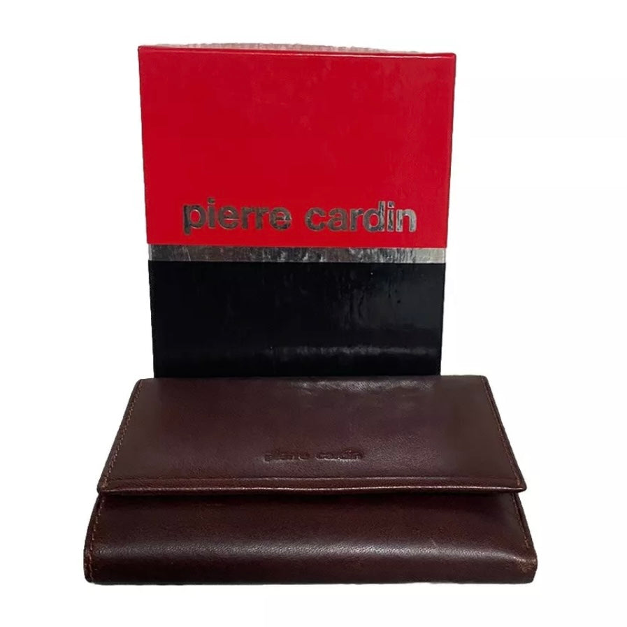 PIERRE CARDIN PORTAFOGLIO DONNA VERA PELLE MARRONE