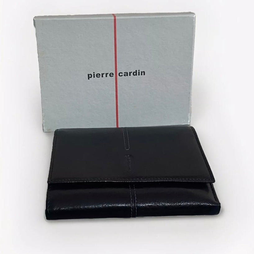 PIERRE CARDIN PORTAFOGLIO DONNA VERA PELLE NERO