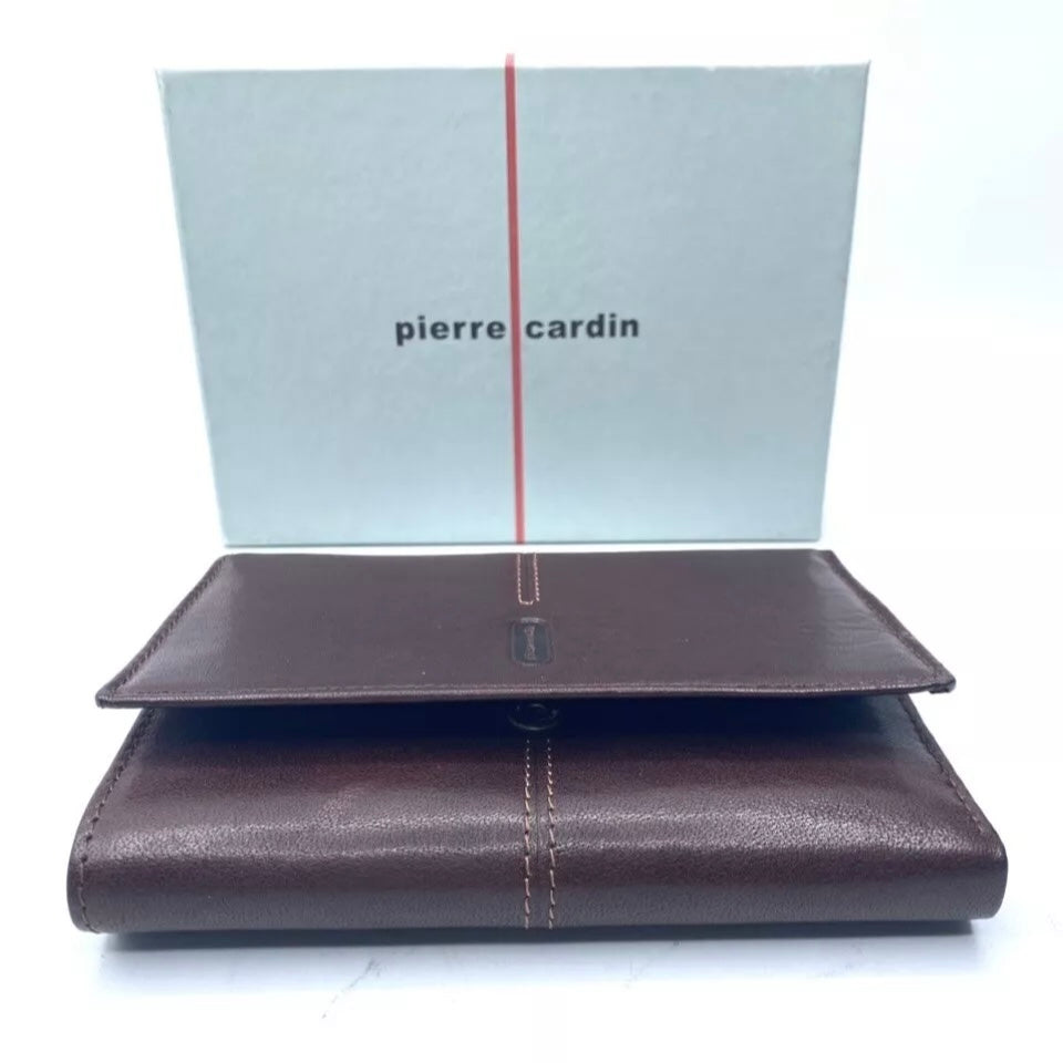 PIERRE CARDIN PORTAFOGLIO DONNA VERA PELLE MARRONE