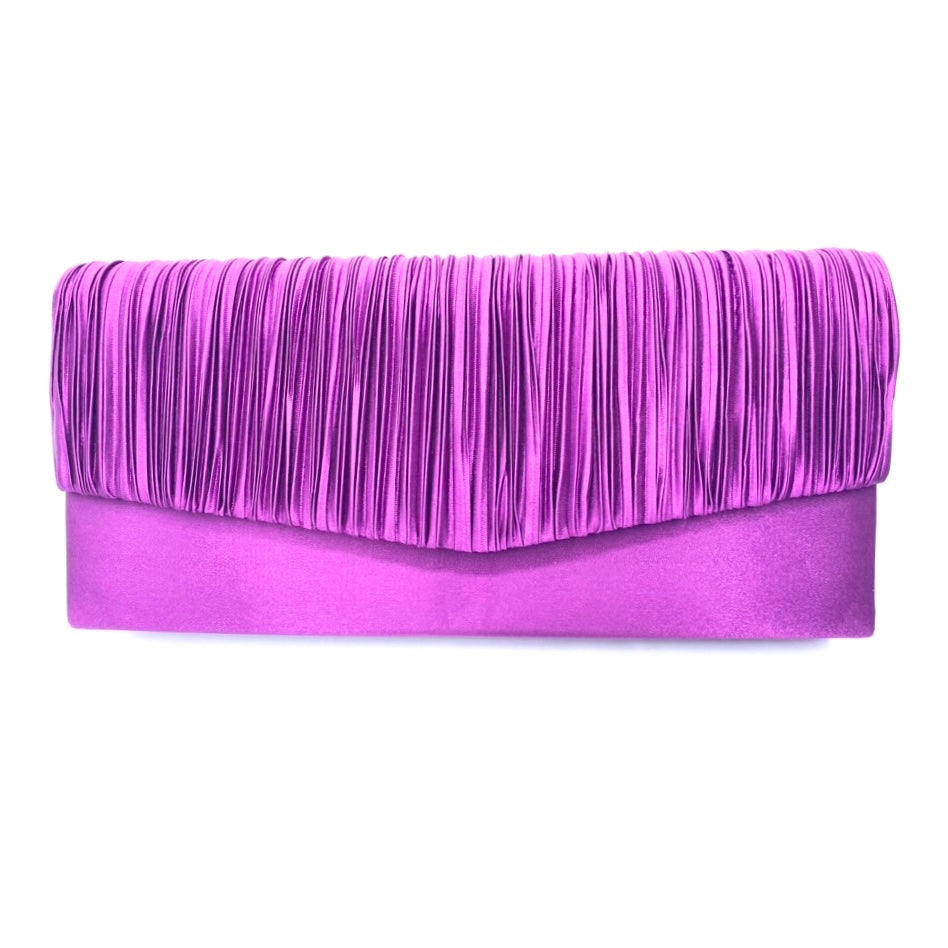 Moonlight Pochette raso prugna o viola
