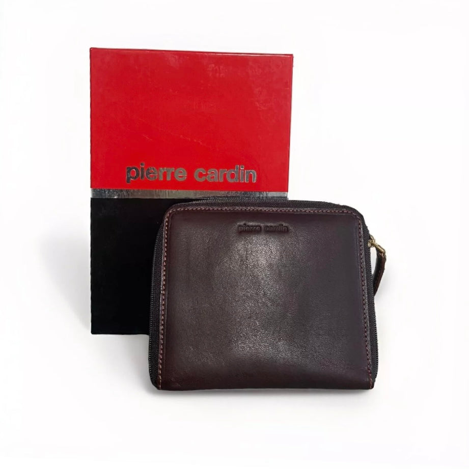 PIERRE CARDIN PORTAFOGLIO DONNA LIBRO PELLE MARRONE