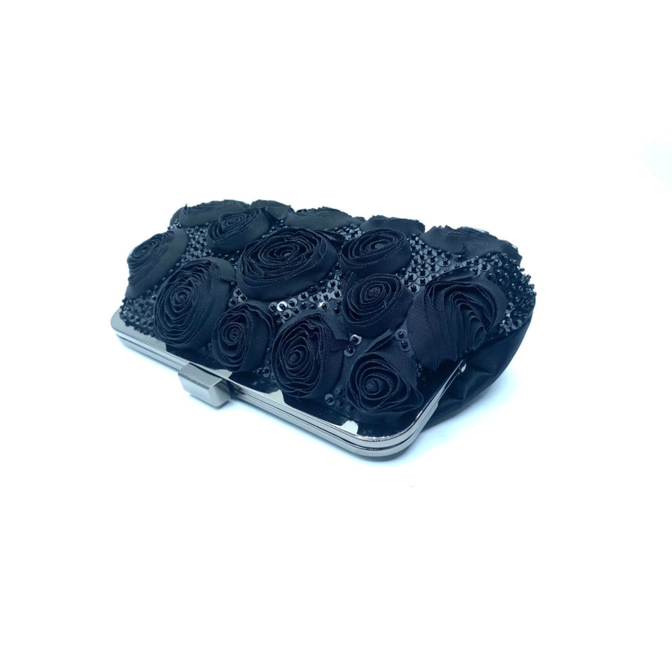 Moonlight Pochette nera fiori