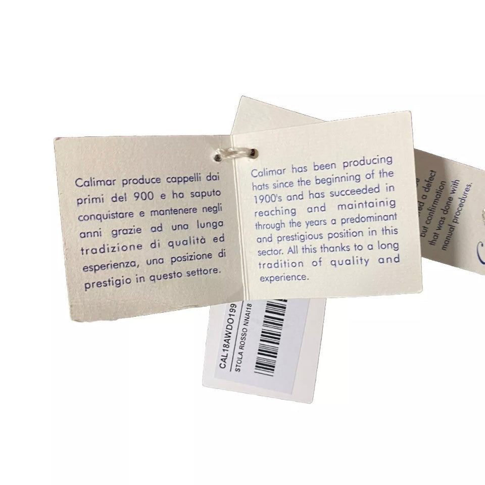 CALIMAR MAXI SCIARPA ROSSA MISTO LANA UNISEX