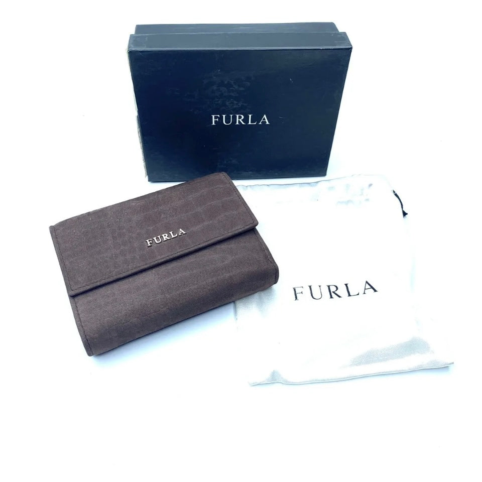 Furla Portafoglio Donna In Vera Pelle Marrone