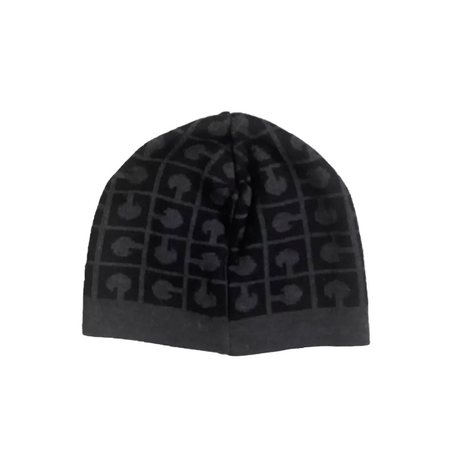 GHERARDINI CAPPELLO CUFFIA LANA GRIGIO NERO UNISEX